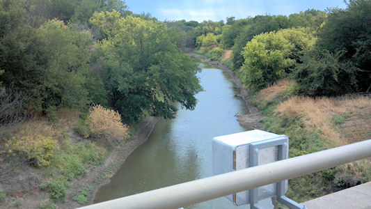 Saline River at Lincoln, KS on Aug. 7, 2012. Photo by Andrew Clark, USGS.