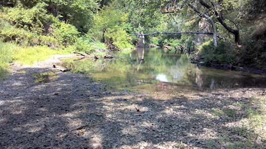 0.00 cfs at Rock Creek near Dunlap, KS on July 3, 2012. Photo by Duane Wilmes, USGS.